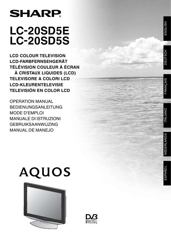 Guide utilisation SHARP LC-20SD5E  de la marque SHARP