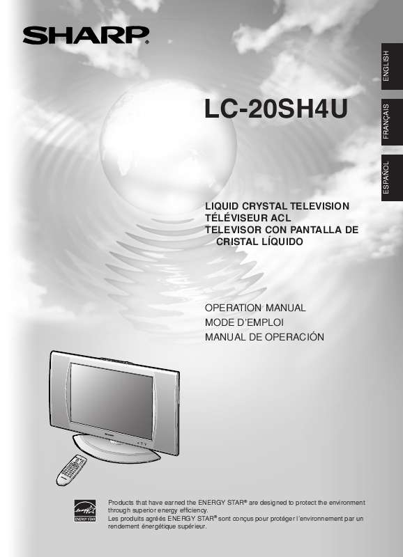 Guide utilisation SHARP LC-20SH4U  de la marque SHARP