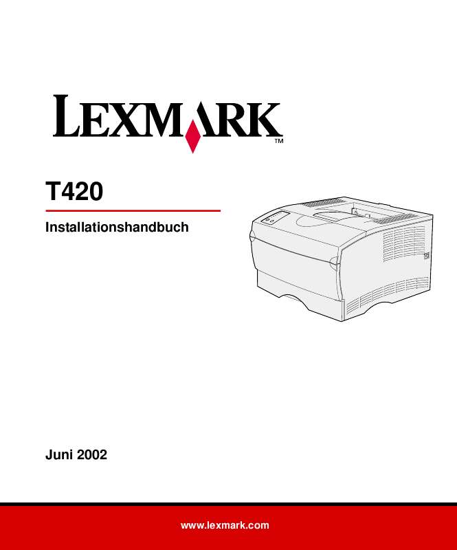 Guide utilisation LEXMARK T420  de la marque LEXMARK
