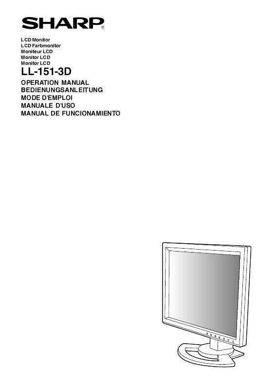 Guide utilisation SHARP LL-151-3D  de la marque SHARP