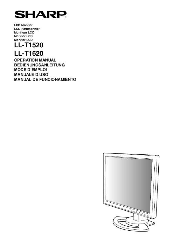 Guide utilisation SHARP LL-T1520/1620  de la marque SHARP