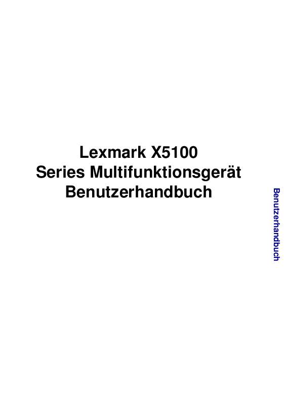 Guide utilisation LEXMARK X5150  de la marque LEXMARK