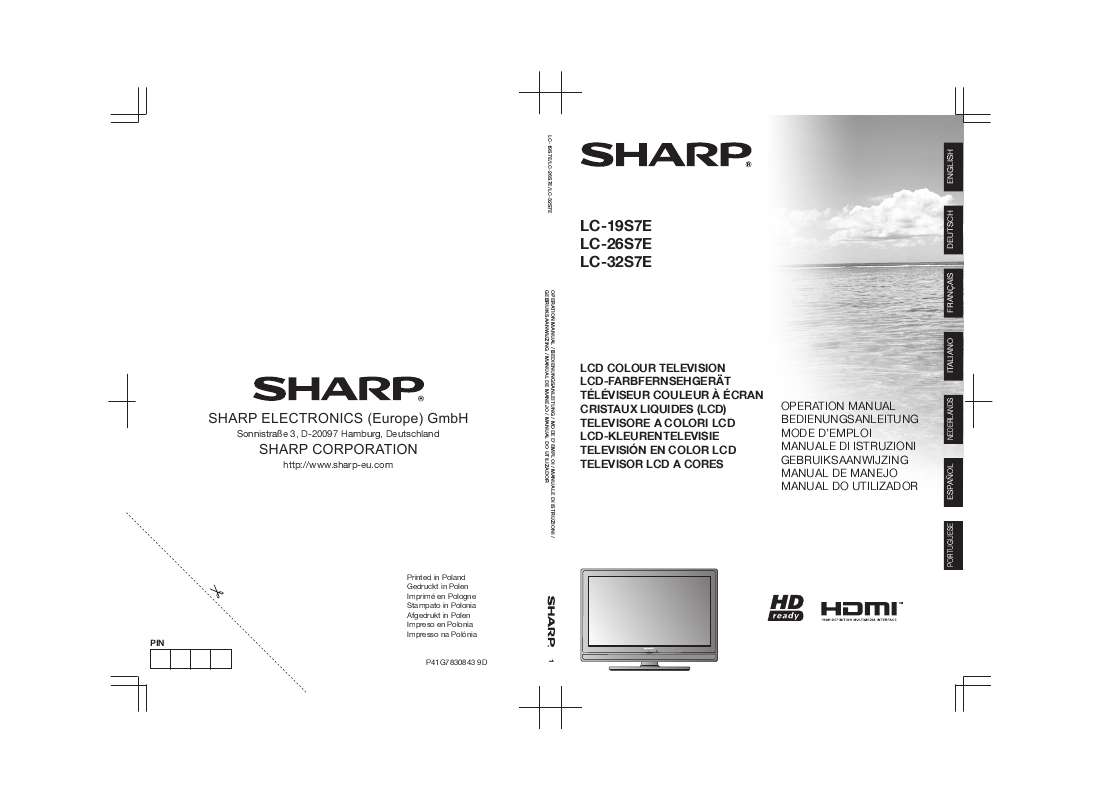 Guide utilisation SHARP LC-19  de la marque SHARP