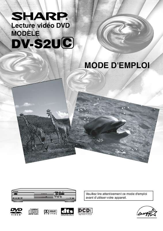 Guide utilisation SHARP DV-S2U(C)  de la marque SHARP