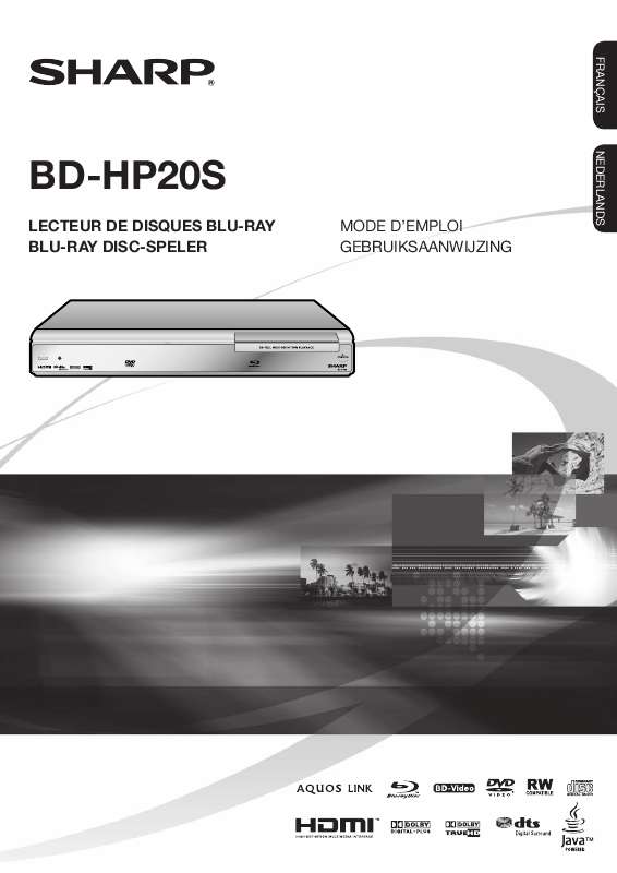 Guide utilisation SHARP BD-HP20S  de la marque SHARP
