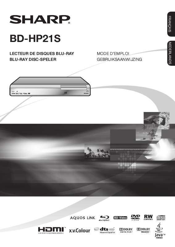 Guide utilisation SHARP BD-HP21S  de la marque SHARP