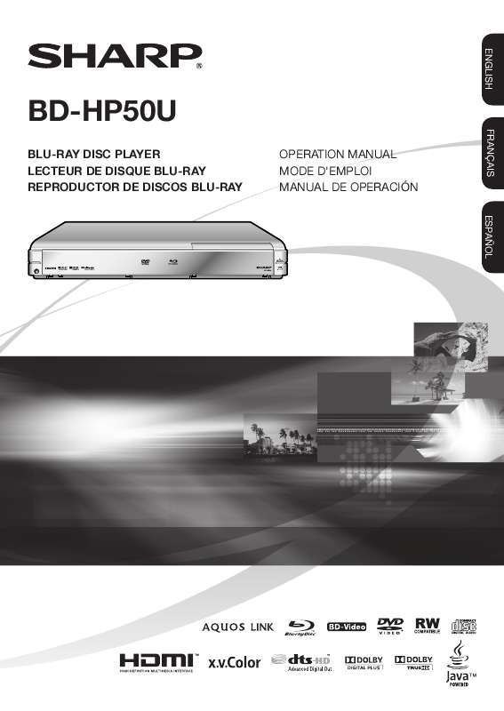 Guide utilisation SHARP BD-HP50U  de la marque SHARP