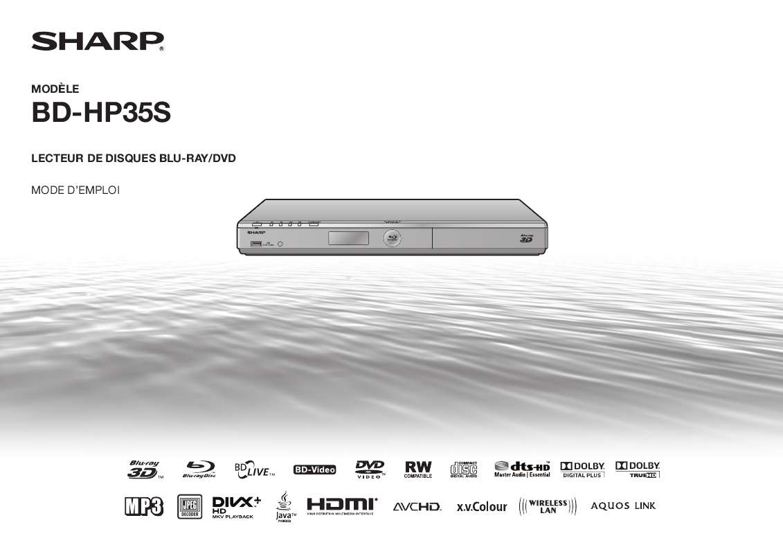 Guide utilisation SHARP BD-HP35S  de la marque SHARP