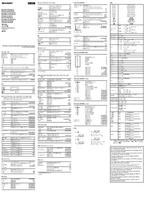 Guide utilisation SHARP EL-520V  de la marque SHARP