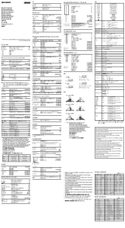 Guide utilisation SHARP EL-546VA  de la marque SHARP