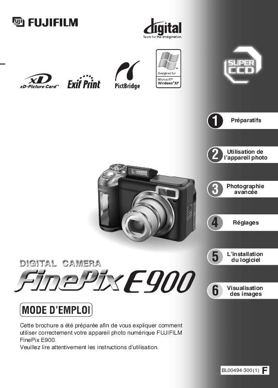 Guide utilisation FUJIFILM FINEPIX E900  de la marque FUJIFILM