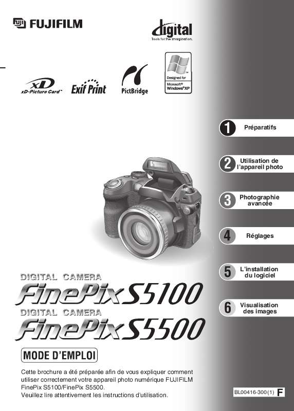 Guide utilisation FUJIFILM FINEPIX S5500  de la marque FUJIFILM