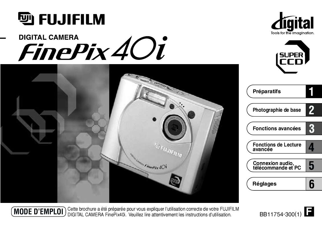 Guide utilisation FUJIFILM FINEPIX 40I  de la marque FUJIFILM