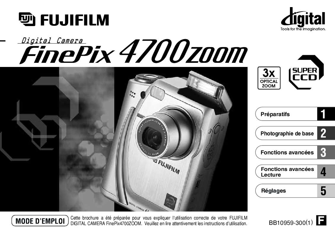 Guide utilisation FUJIFILM 4700 ZOOM  de la marque FUJIFILM