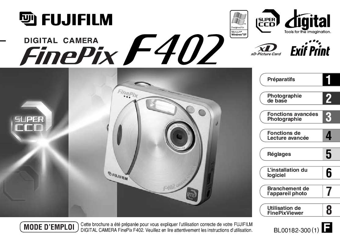 Guide utilisation FUJIFILM F402  de la marque FUJIFILM