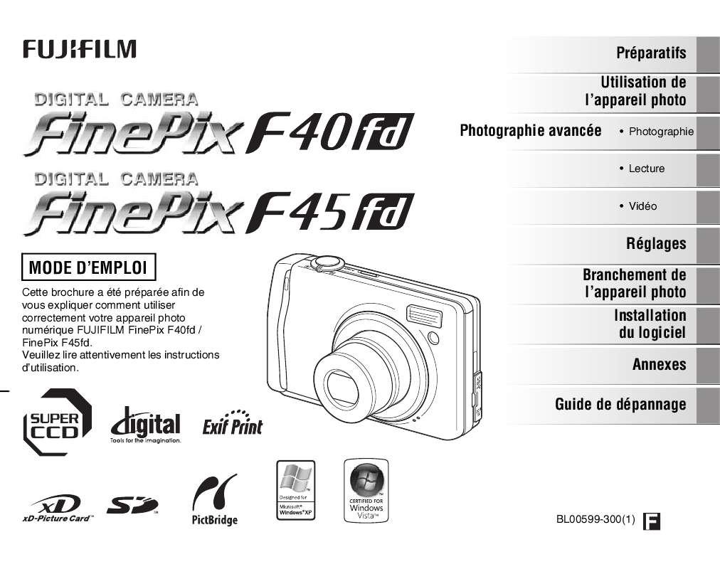 Guide utilisation FUJIFILM F40FD  de la marque FUJIFILM