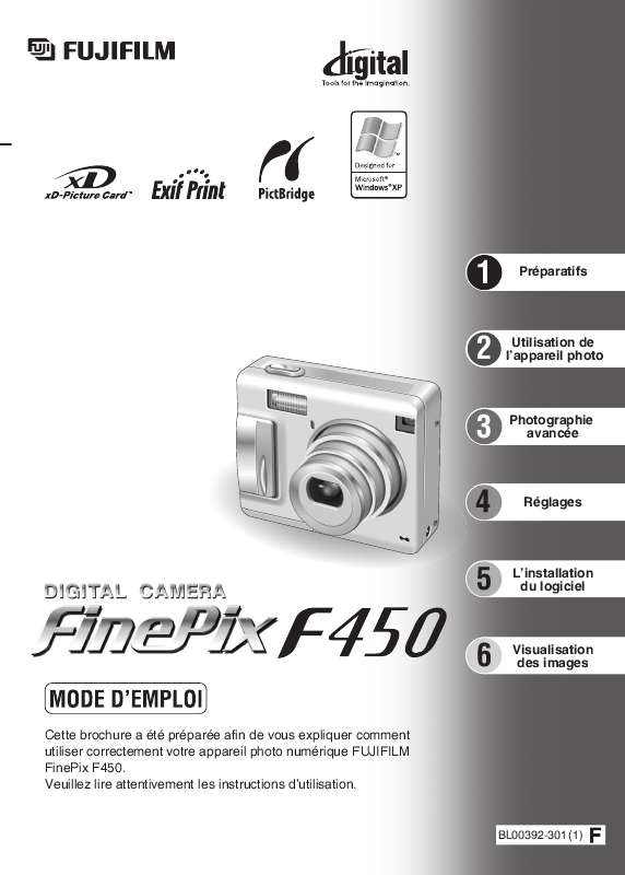 Guide utilisation FUJIFILM F450  de la marque FUJIFILM