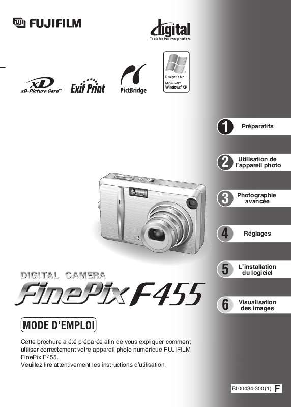 Guide utilisation FUJIFILM F455  de la marque FUJIFILM