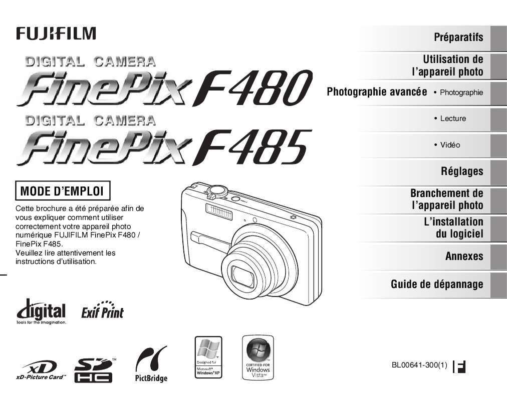 Guide utilisation FUJIFILM F480  de la marque FUJIFILM