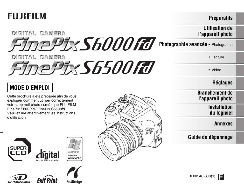 Guide utilisation FUJIFILM S6500FD  de la marque FUJIFILM