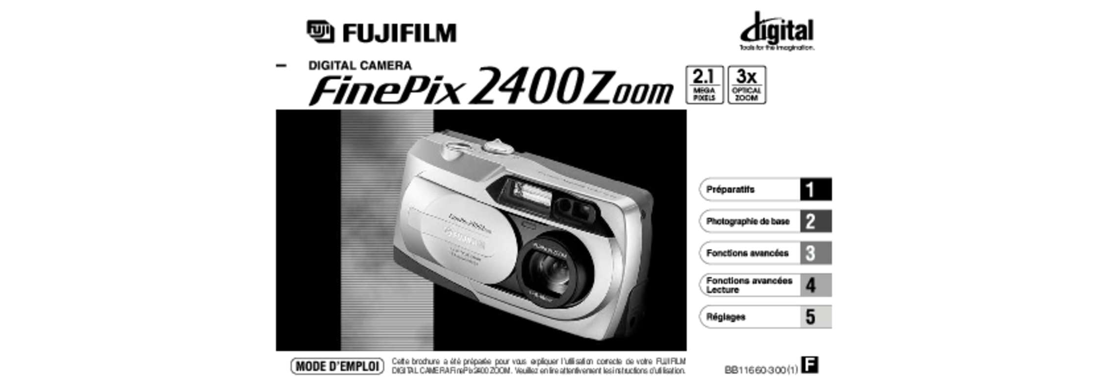 Guide utilisation FUJIFILM FINEPIX 2400  de la marque FUJIFILM