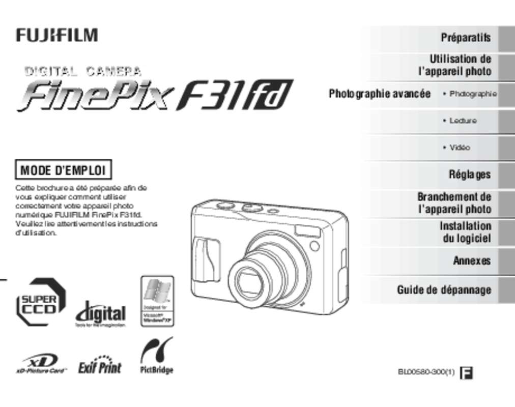 Guide utilisation FUJIFILM FINEPIX F31FD  de la marque FUJIFILM