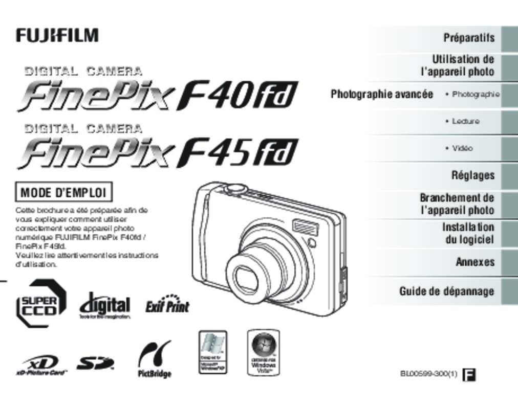 Guide utilisation FUJIFILM FINEPIX F40FD  de la marque FUJIFILM