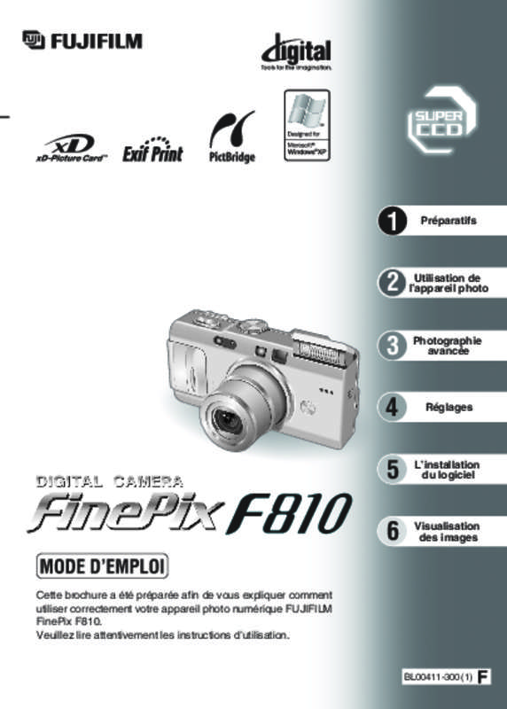 Guide utilisation FUJIFILM FINEPIX F810  de la marque FUJIFILM