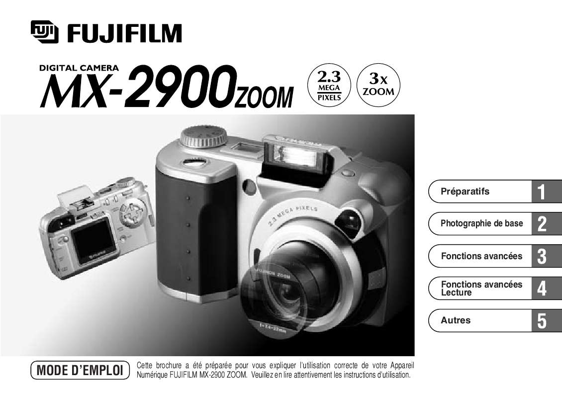 Guide utilisation FUJIFILM MX 2900 ZOOM  de la marque FUJIFILM