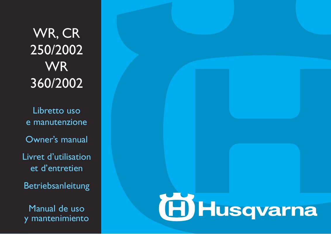 Guide utilisation HUSQVARNA CR 250  de la marque HUSQVARNA