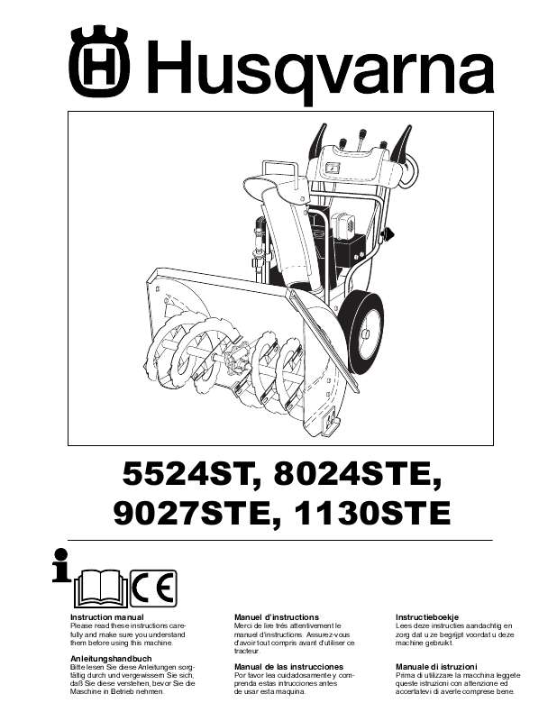 Guide utilisation HUSQVARNA 1130 STE  de la marque HUSQVARNA