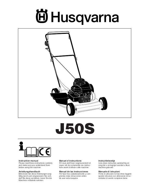 Guide utilisation HUSQVARNA J50S  de la marque HUSQVARNA