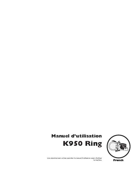 Guide utilisation HUSQVARNA K 950 RING  de la marque HUSQVARNA