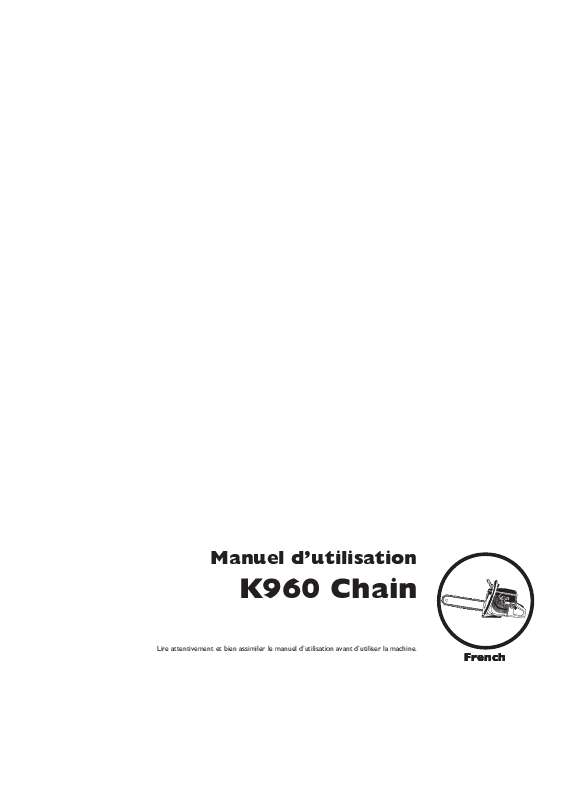 Guide utilisation HUSQVARNA K 960 CHAIN  de la marque HUSQVARNA