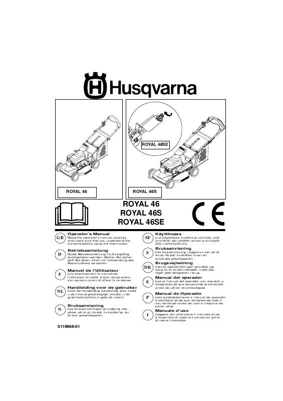 Guide utilisation HUSQVARNA ROYAL 46 SE  de la marque HUSQVARNA