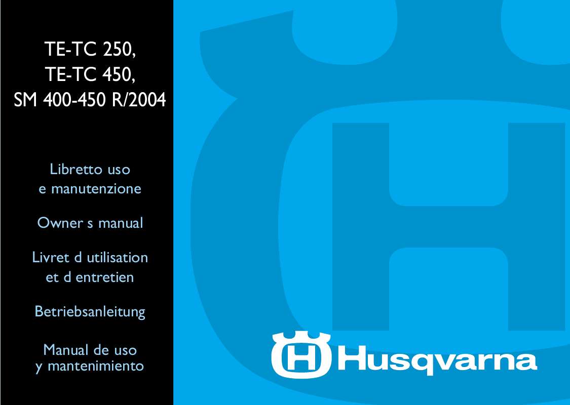 Guide utilisation HUSQVARNA SM 400-450 R  de la marque HUSQVARNA
