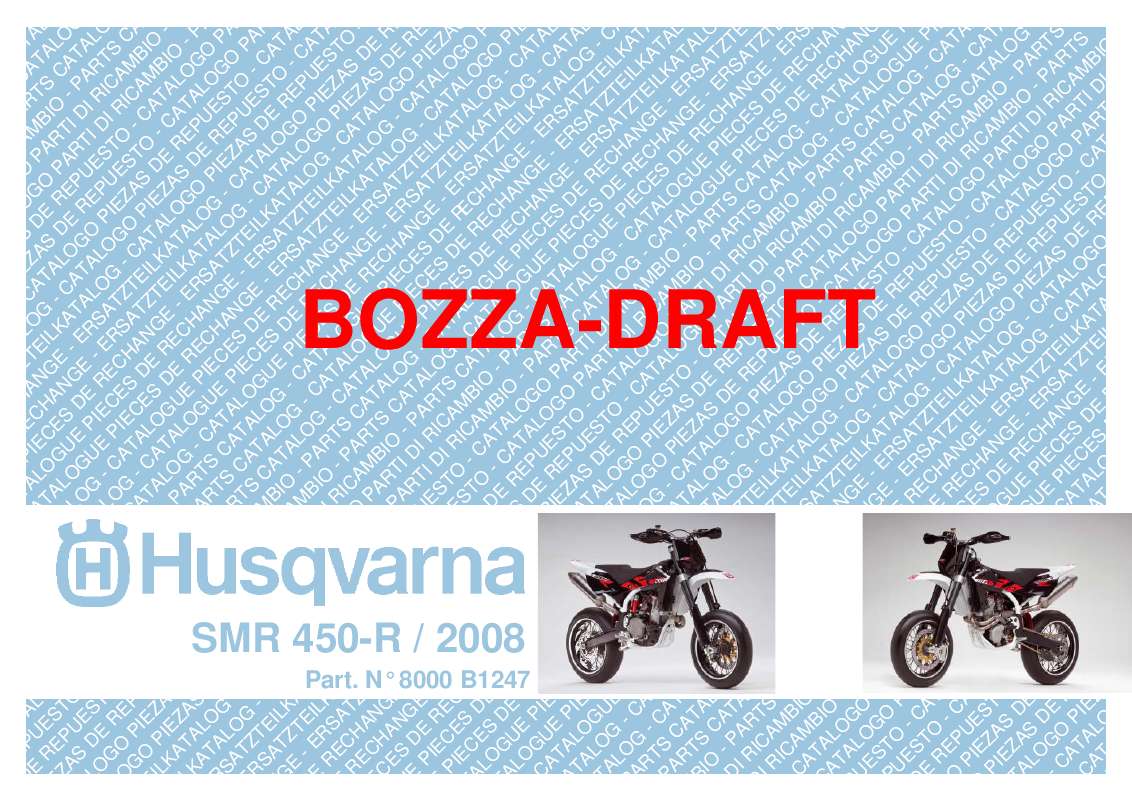 Guide utilisation HUSQVARNA SM 450-R  de la marque HUSQVARNA
