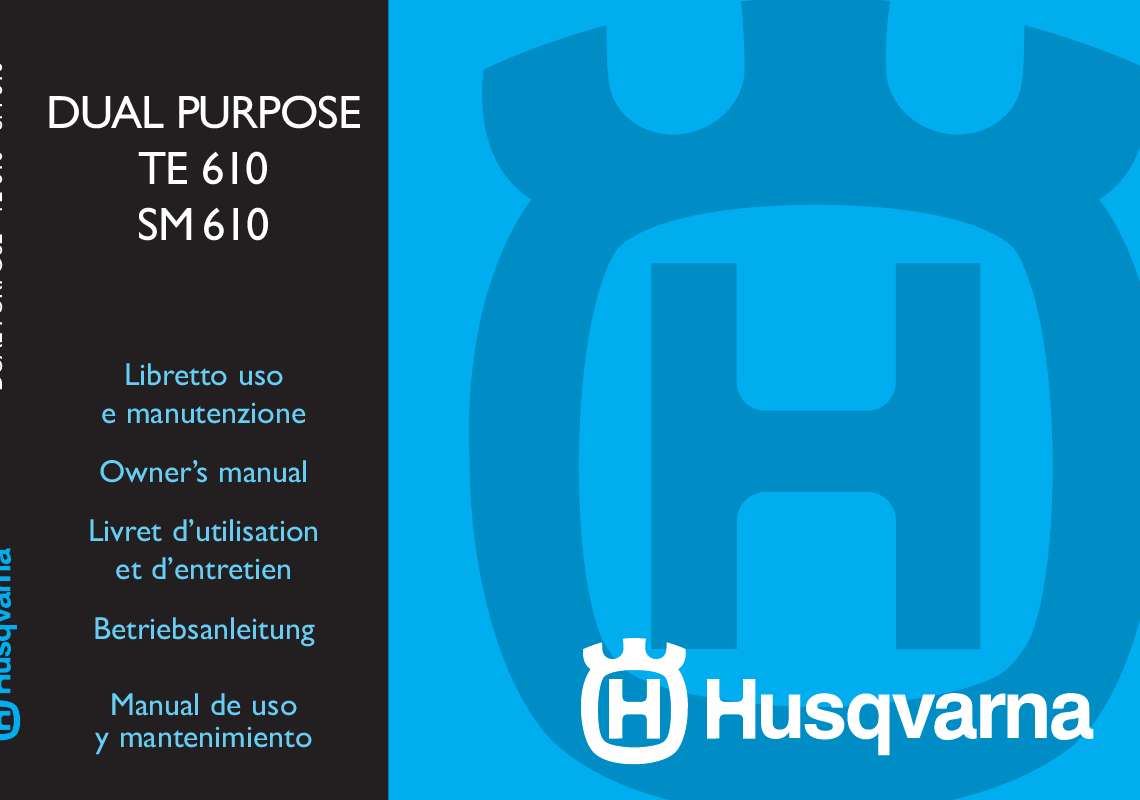 Guide utilisation HUSQVARNA SM 610  de la marque HUSQVARNA