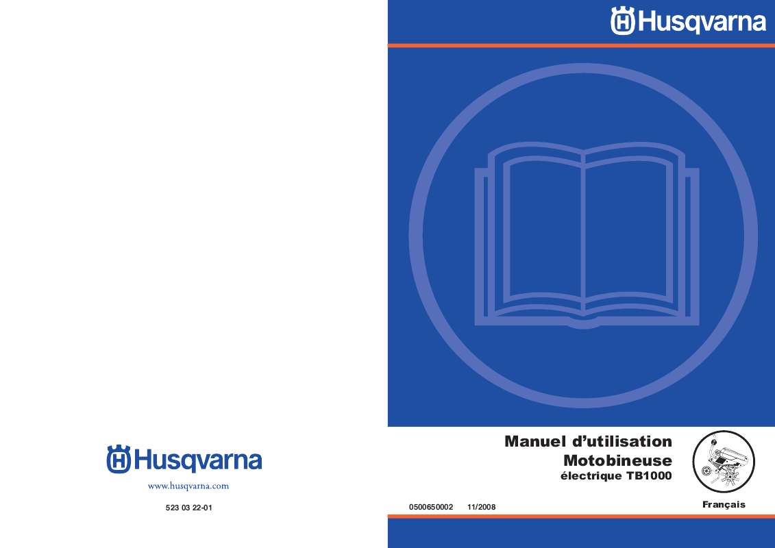 Guide utilisation HUSQVARNA TB1000  de la marque HUSQVARNA