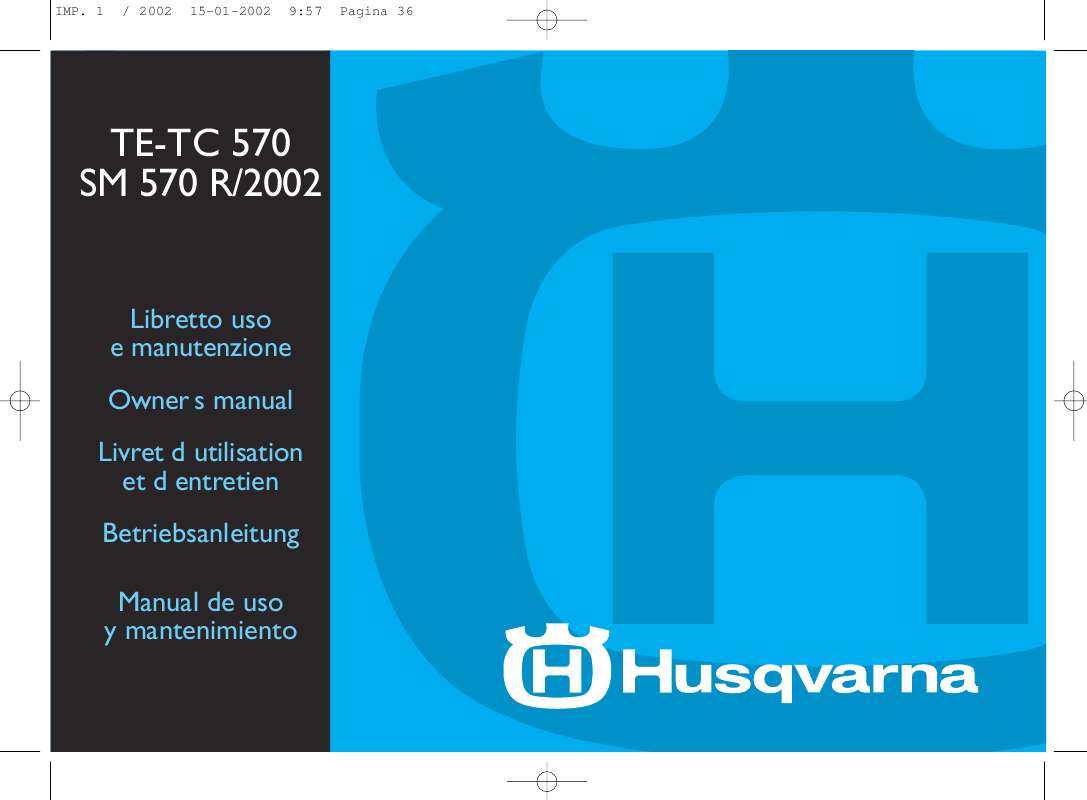 Guide utilisation HUSQVARNA TE-TC570  de la marque HUSQVARNA