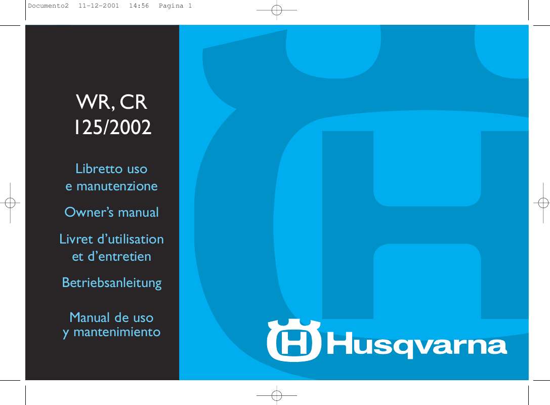 Guide utilisation HUSQVARNA WR 125Q  de la marque HUSQVARNA