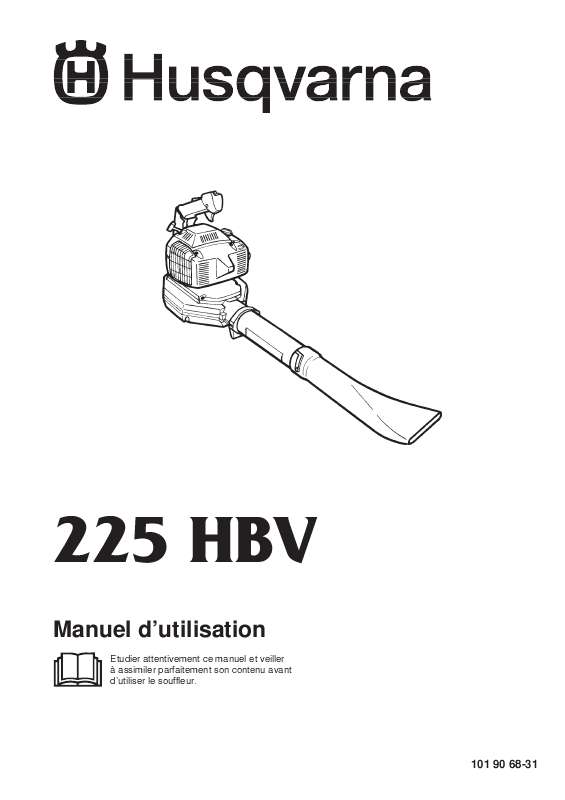 Guide utilisation HUSQVARNA 225 HBV  de la marque HUSQVARNA