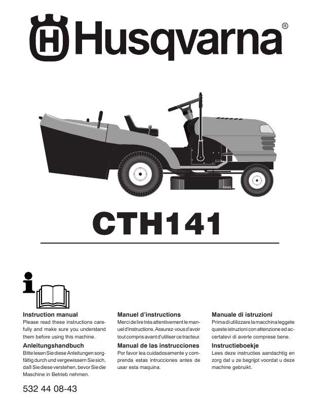 Guide utilisation HUSQVARNA CTH141  de la marque HUSQVARNA