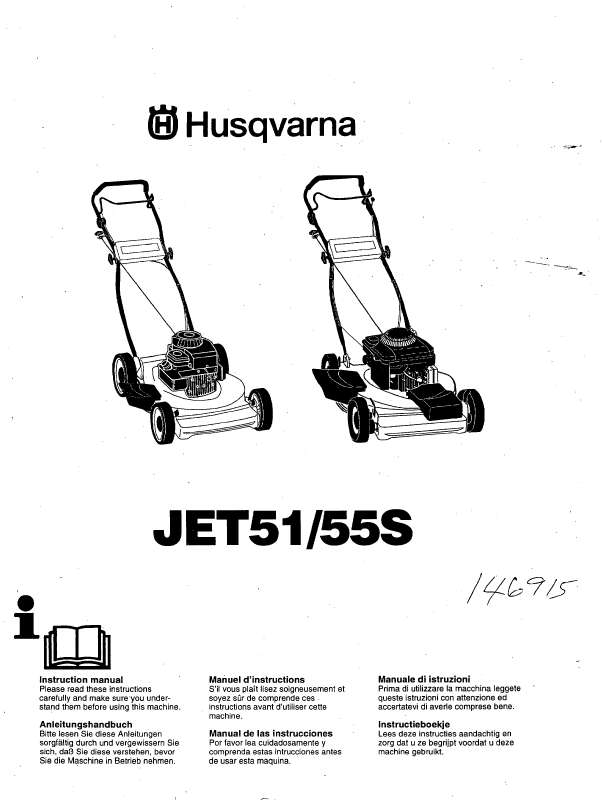 Guide utilisation HUSQVARNA JET51  de la marque HUSQVARNA