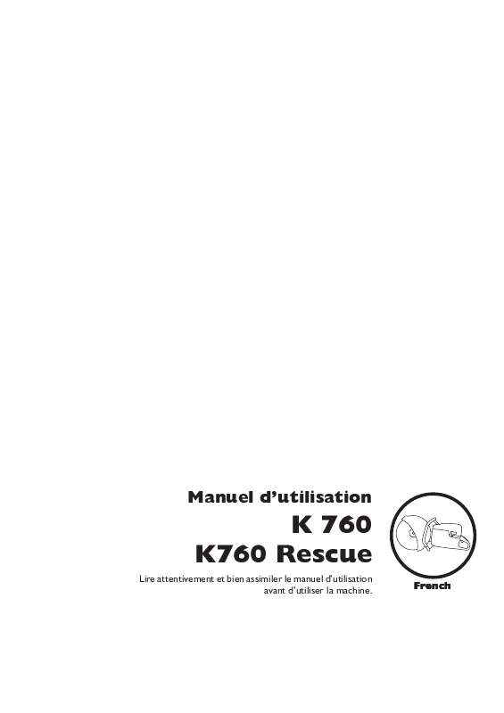 Guide utilisation HUSQVARNA K760 RESCUE  de la marque HUSQVARNA