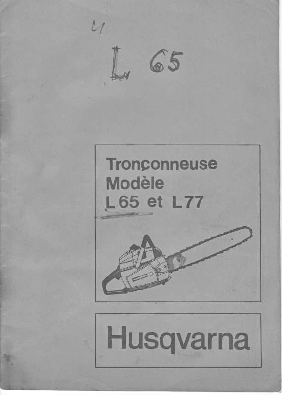 Guide utilisation HUSQVARNA L 77  de la marque HUSQVARNA
