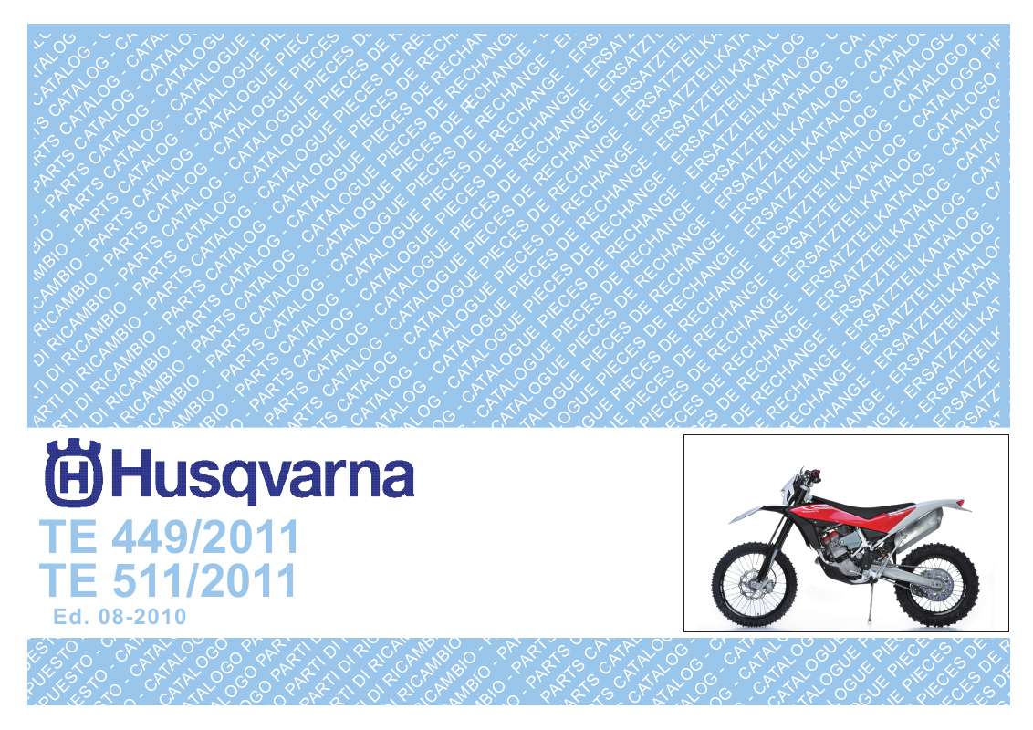 Guide utilisation HUSQVARNA TE 449  de la marque HUSQVARNA
