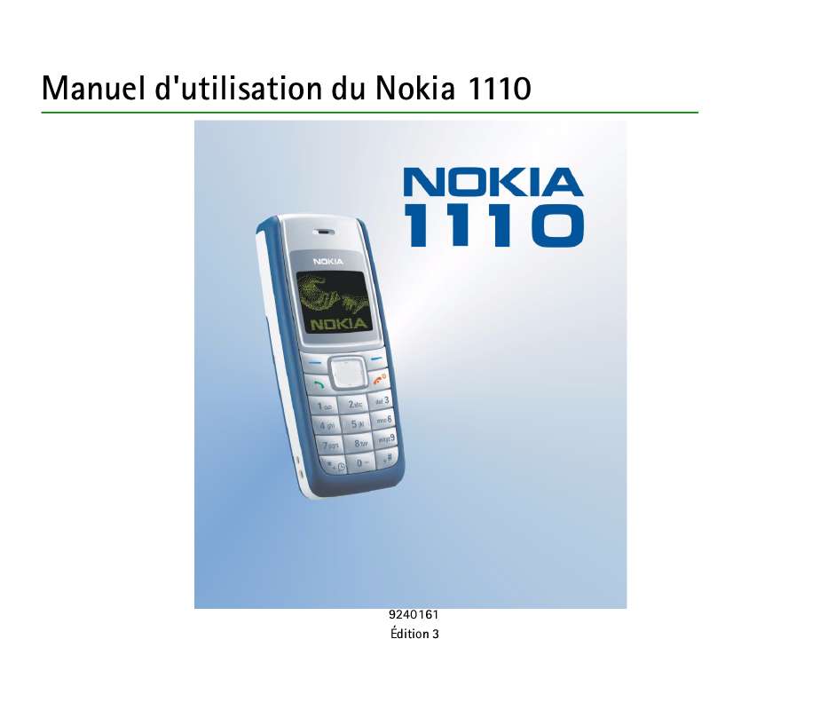 Guide utilisation NOKIA 1110  de la marque NOKIA