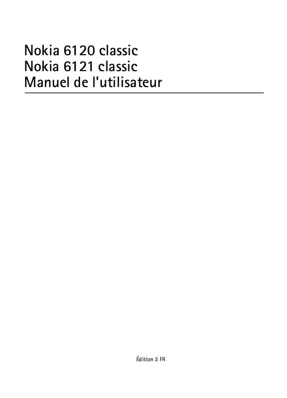 Guide utilisation NOKIA 6120 CLASSIC  de la marque NOKIA