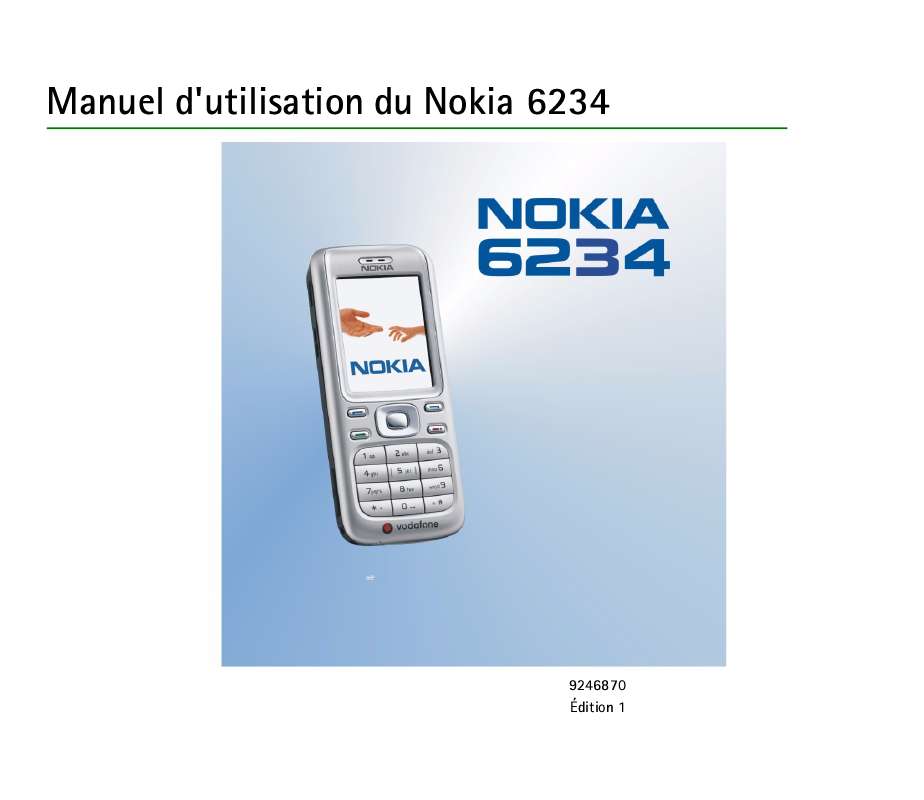 Guide utilisation NOKIA 6234  de la marque NOKIA